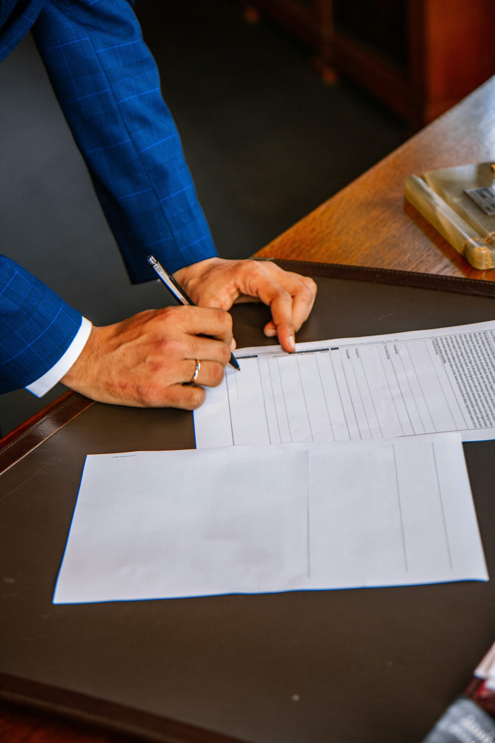 Person Fillin gour paperwork